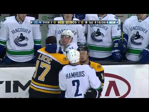 Canucks vs. Bruins Massive Line Brawl - NHL 7/1/12
