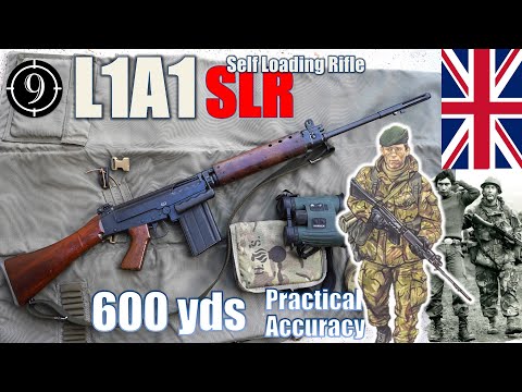 L1A1 🇬🇧 SLR [British FN FAL - Iron Sights] to 600yds (Feat. Bloke on the Range) Practical Accuracy