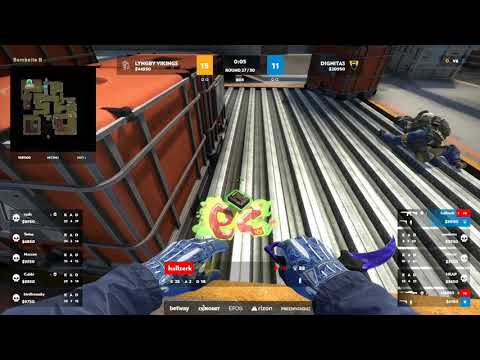 GS:GO Hallzerk och H4RR3 sick 2v5 knife cluch VS Lyngby Vikings
