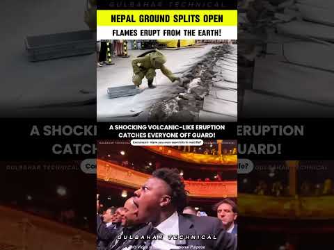 Nepal’s Ground Cracked Open Like a Volcano | Locals Captured the Flames LIVE on Camera! 🌋