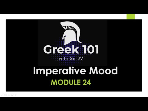 Greek101 /  Module 24 - Imperative Mood