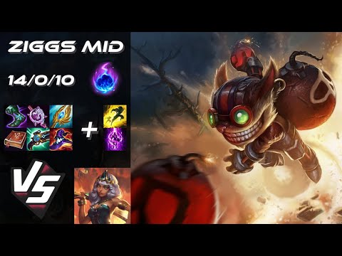 MID Ziggs vs Qiyana - EU Grandmaster Patch 14.6