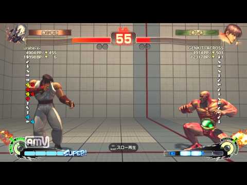 urabe-x- [Seth] vs GENKITI-ACROSS [Guy] SSF4 AE ver.2012 Japanese Online Ranked Matches