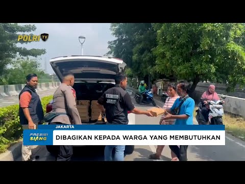 POLRESTRO JAKUT BERBAGI MAKANAN GRATIS