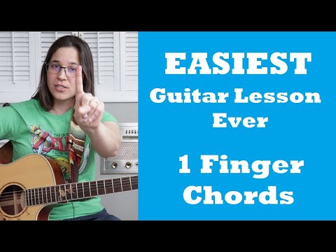 Super EASY Guitar Chords for BEGINNERS -  Learn 3 SIMPLE Chords With Only ONE Finger