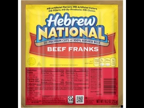 Hebrew National Beef Franks taste test and cooking...