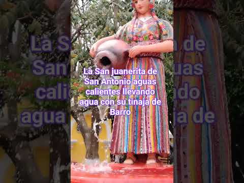 La San juanerita de San Antonio aguas calientes llevando agua en su tinaja de Barro suscribanse