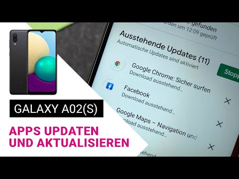 Samsung Galaxy A02 A02S Apps aktualisieren und updaten