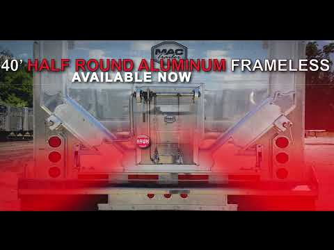 Hawk Equipment | 40' Mac End Dump Aluminum Half Round