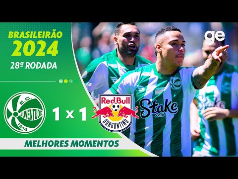 Gols e lances de Juventude-RS x Red Bull Bragantino