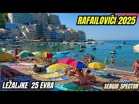 Rafailovići 2025 – Stanje na plaži u 9h, cene ležaljki, hrane i (ne)legalan taksi #rafailovici