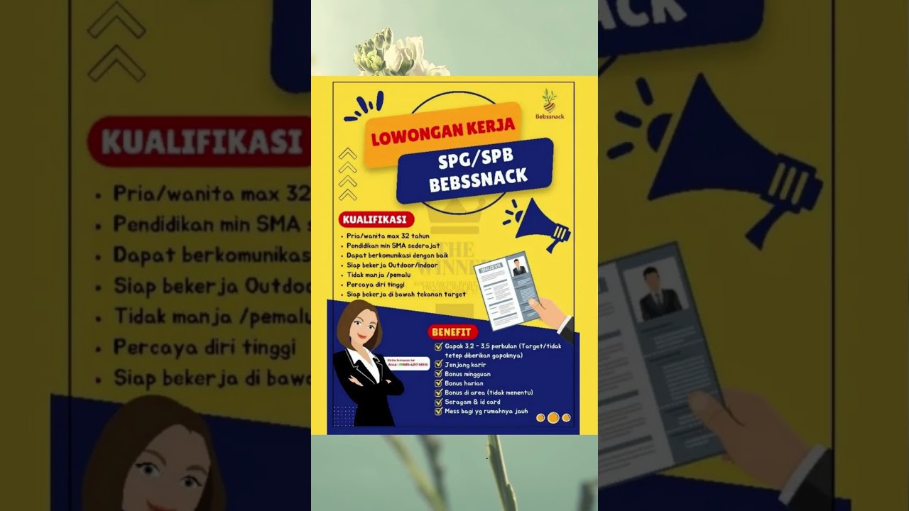 lowongan kerja SPG SPB#shorts  info cek deskripsi