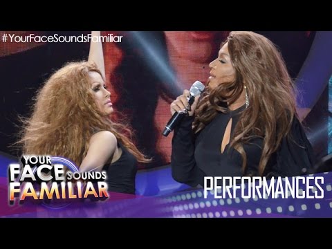 Your Face Sounds Familiar: KZ Tandingan and Nyoy Volante as Shakira and Beyonce