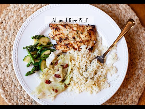 Almond Rice Pilaf - using Instant Rice!  So EASY!