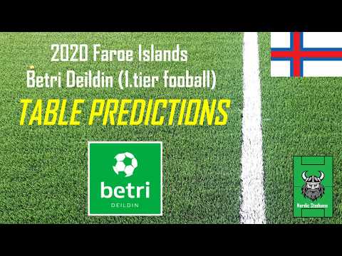 2020 Faroe Islands Betri Deildin table predictions - Tabelltips Færøyene