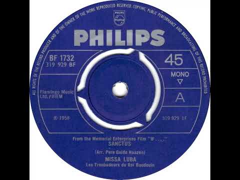 UK New Entry 1969 (56) Les Troubadours Du Roi Baudouin - Sanctus (From The Film ''If....'')