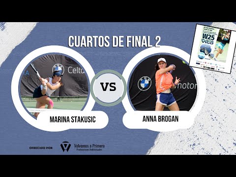 W25 Vigo - Cuartos de Final (Marina Stakusic vs Anna Brogan)
