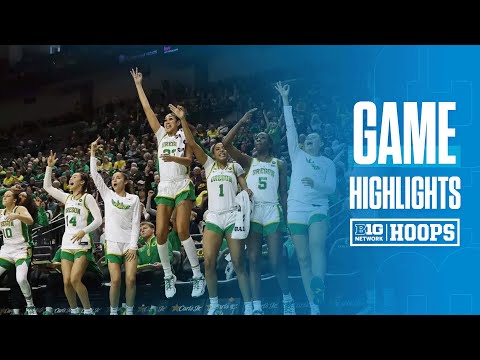Indiana at Oregon | Highlights | Big Ten Women's Basketball | 01/24/2025