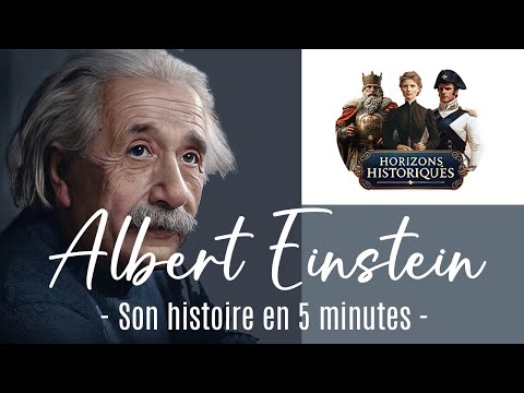 🇩🇪  Albert Einstein - Son histoire et sa vie en 5 Minutes !
