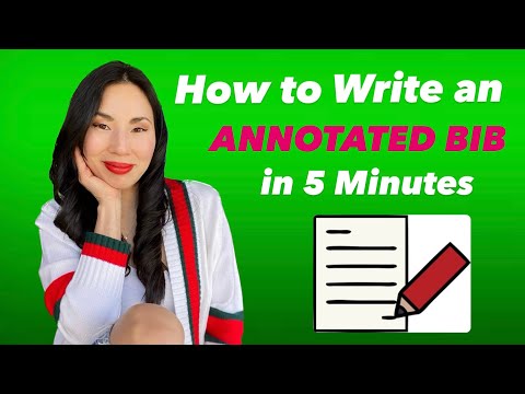 How to Write an Annotated Bibliography in 5 Min | Step-by-Step Guide by an English Professor ✏️