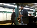Saxophone In The Subway Of New York City