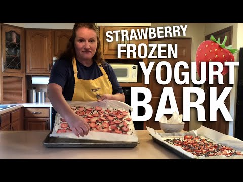 Recipe: Strawberry frozen yogurt bark