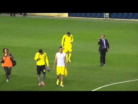 tercera salida del equipo a la aficion! villarreal 3-2 xerez