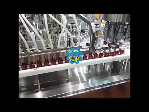 High Speed Linear Tracking Filling and Capping Machine for Plastic Syrup Bottle