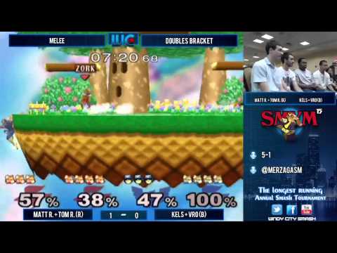 SMYM 15 - Kels/Vro (Fox/Falcon) vs. Tom/Matt R. (Fox/Fox) Melee Doubles Bracket
