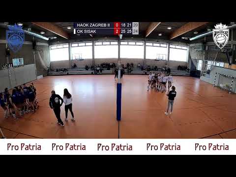 2. HRVATSKA ODBOJKAŠKA LIGA - REGIJA SJEVER – HAOK ZAGREB II – OK SISAK