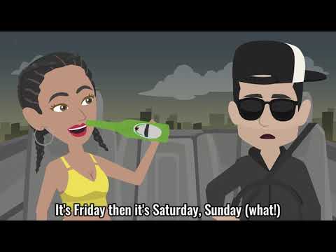 Dubskie - It's Friday Then Saturday Sunday (What!) [Lyrics] Animated Video