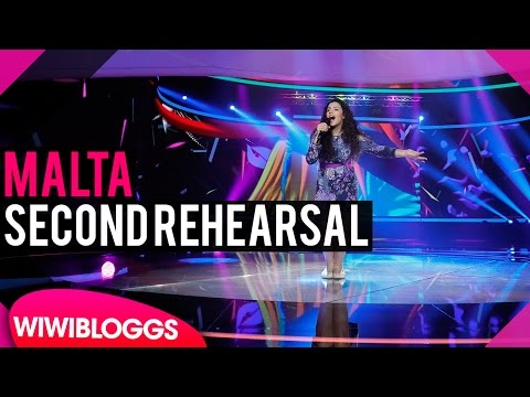 Second rehearsal: Christina Magrin (Malta) Junior Eurovision 2016 "Parachute"
