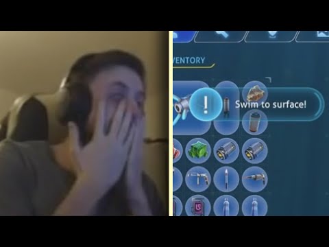 Forsen throws his Subnautica Hardcore Run