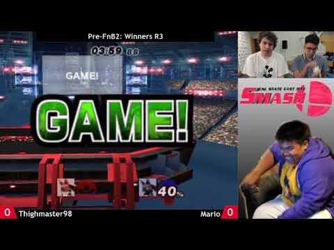 "Pre-FnB2" - Thighmaster98 (Lucario) v. Mario (Lucario) - Winners R3