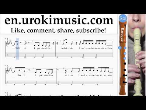 Recorder lessons (B.) Sia - The Greatest Part#2 um-352