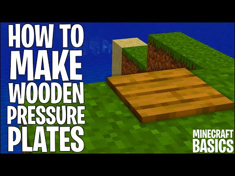 How To Make Wooden Pressure Plates | Minecraft Basics
