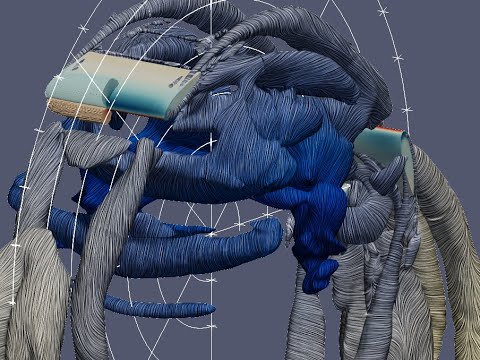 Cycloidal Rotor: 3D URANS CFD of a 3-Blade Barebone Rotor