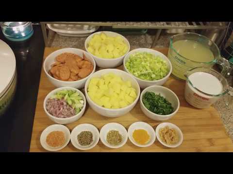 How to make POTATO/LEEK SOUP w/CHICKEN SAUSAGE