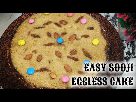 Easy sooji eggless cake🍰🍰 || Ranjeeta's food corner || #cakerecipe || #egglesscake  || #baking ||