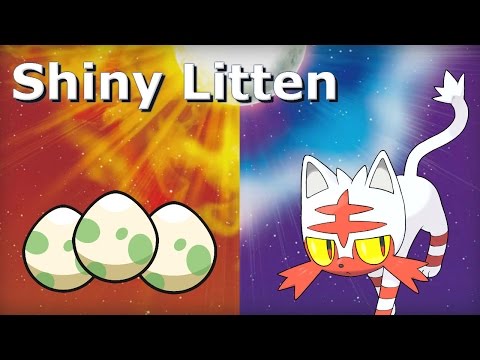 Shiny Litten via Masuda Method in Pokemon Sun & Moon!