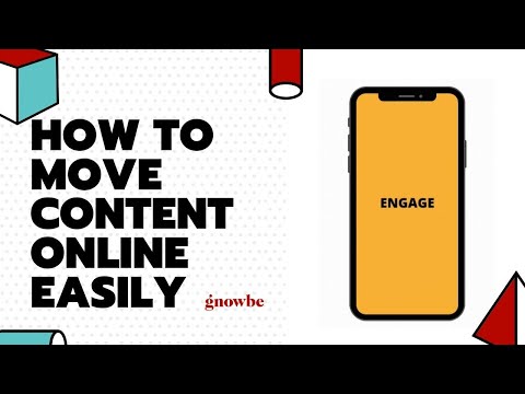 Gnowbe Webinars | How to Move Content Online Easily & With Impact