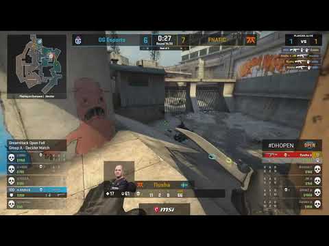 Flusha 1v4 against OG de_overpass | DREAMHACK OPEN FALL