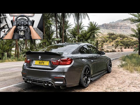 720HP BMW M4 F82 | Forza Horizon 5 | Steering Wheel Gameplay