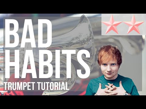 SUPER EASY: How to play Bad Habits by Ed Sheeran on Trumpet (Tutorial)