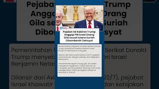 Pejabat AS Kabinet Trump Anggap PM Israel Benjamin Netanyahu Orang Gila seusai IDF Bom Suriah