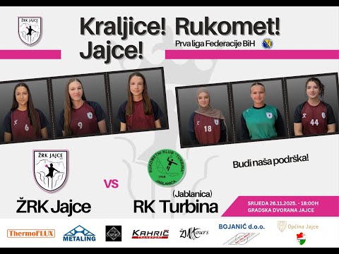 ŽRK Jajce - RK Turbina Jablanica - 26/11/2025
