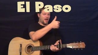 El Paso (Marty Robbins) Easy Strum Guitar Lesson How to Play Tutorial