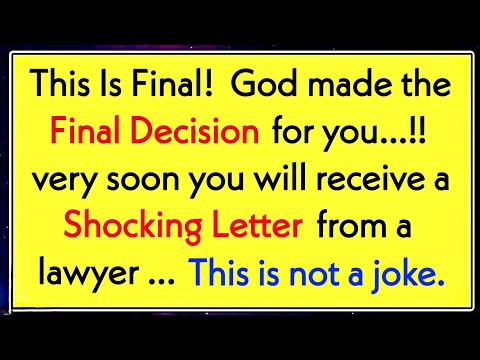 This is final! God made the final decision for you.!! very soon you will💌 Jesus Says ✝️#jesusmessage