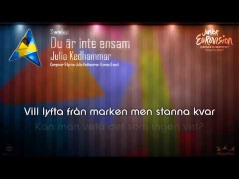Julia Kedhammar - "Du är inte ensam" (Sweden)