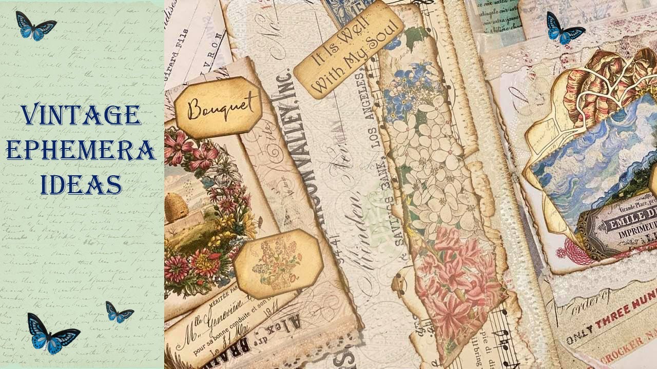 Vintage Ephemera Ideas for Junk Journals - Using your Vintage Cheques and Papers